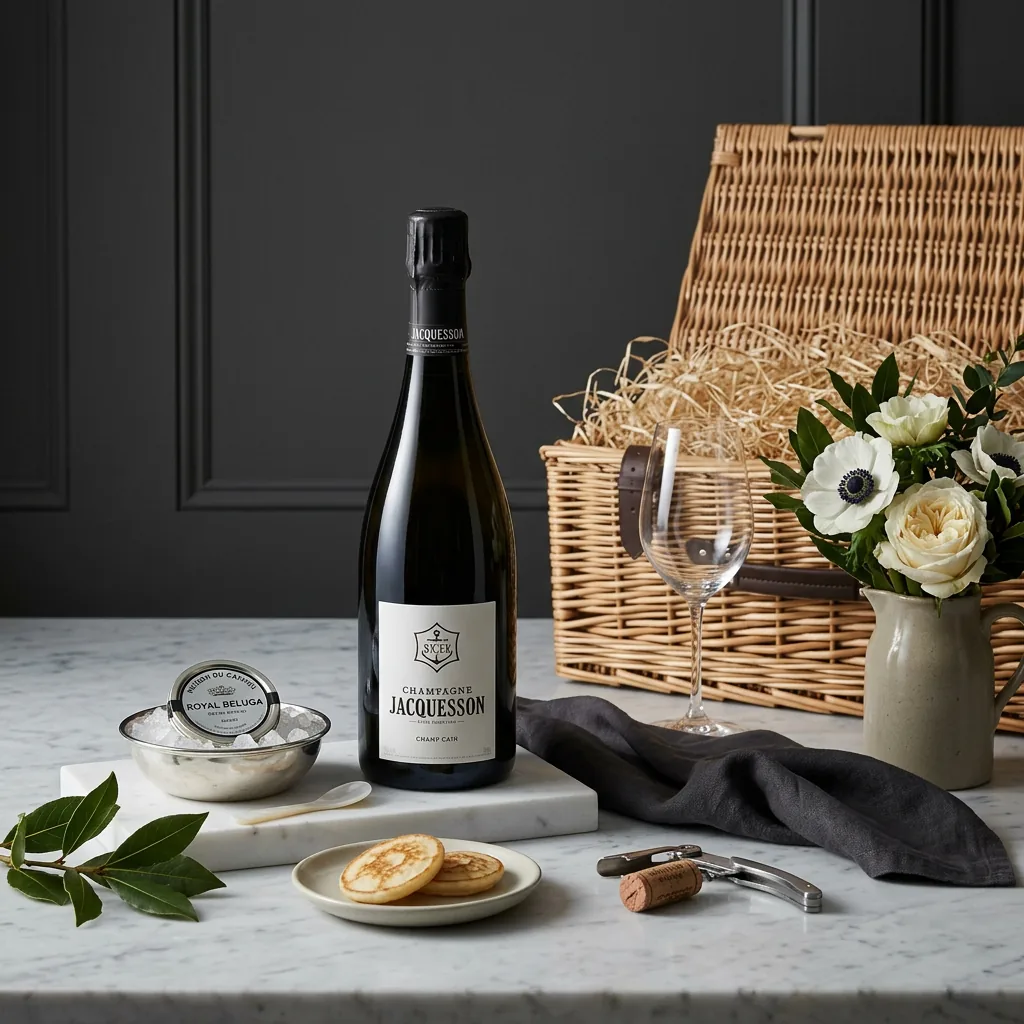 Jacquesson and Beluga Gift - Caviar Gift Box jacquesson_and_beluga_gift_with_wine,_caviar_and_blinis