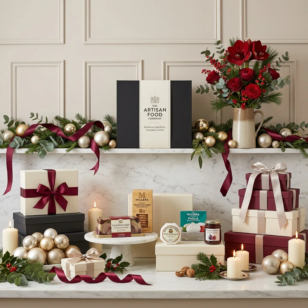 Little Christmas Cheeseboard Hamper - Christmas Gift little_christmas_cheeseboard_hamper_with_foie_gras,_crackers_and_cheese