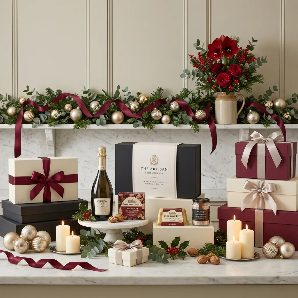 Little Christmas Gourmet and Wine Hamper - Christmas Gift little_christmas_gourmet_and_wine_hamper_with_wine,_foie_gras_and_truffle