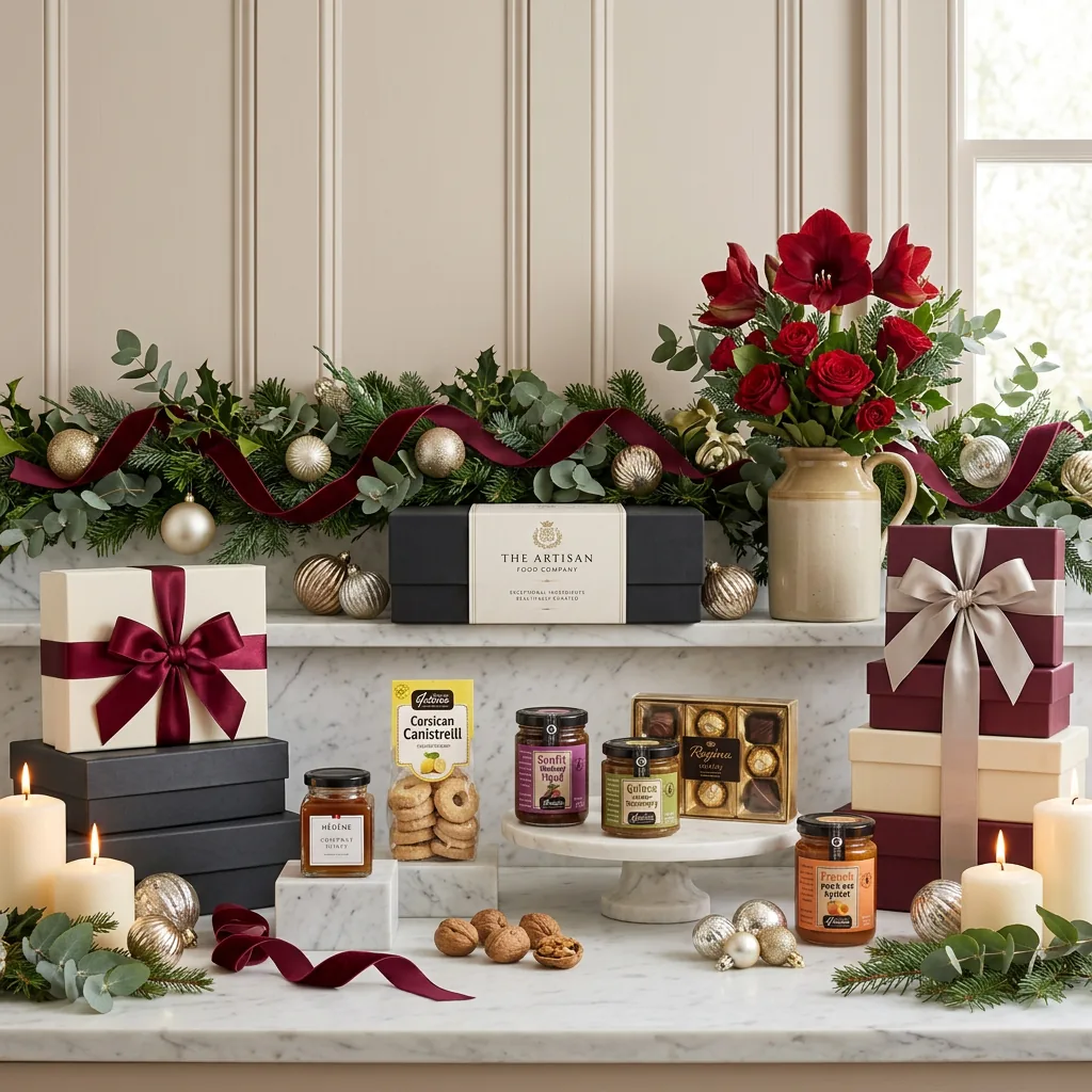 Little Christmas Sweet Hamper - Christmas Gift little_christmas_sweet_hamper_with_honey,_biscuits_and_jam