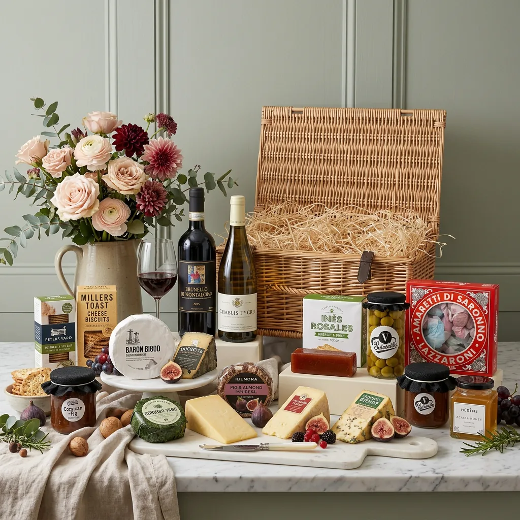 Luxury Cheese And Wine Hamper - British Cheese & Wine Gift luxury_cheese_and_wine_hamper_with_british_cheese_and_wine
