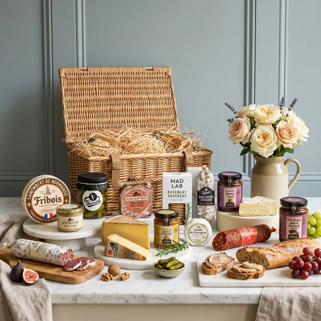Luxury French Cheese And Charcuterie Hamper - French Gift luxury_french_cheese_and_charcuterie_hamper