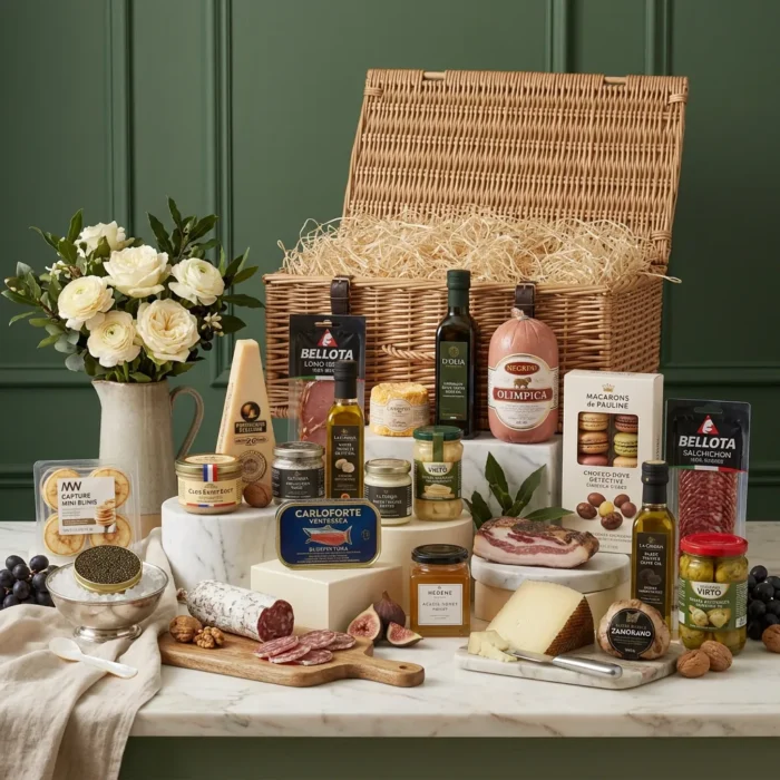 luxury_gourmet_hamper_with_caviar,_blinis_and_foie_gras