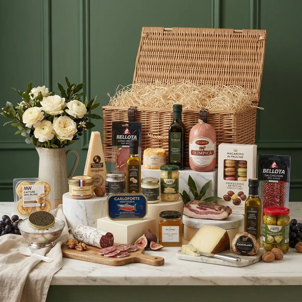 Luxury Gourmet Hamper - Gourmet Gift luxury_gourmet_hamper_with_caviar,_blinis_and_foie_gras