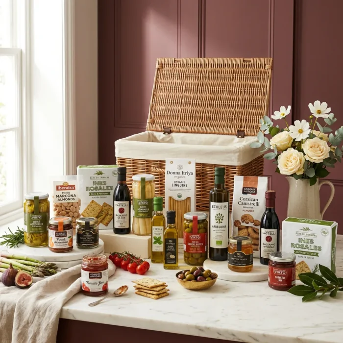 luxury_vegetarian_hamper_with_preserved_vegetables,_jam_and_truffle
