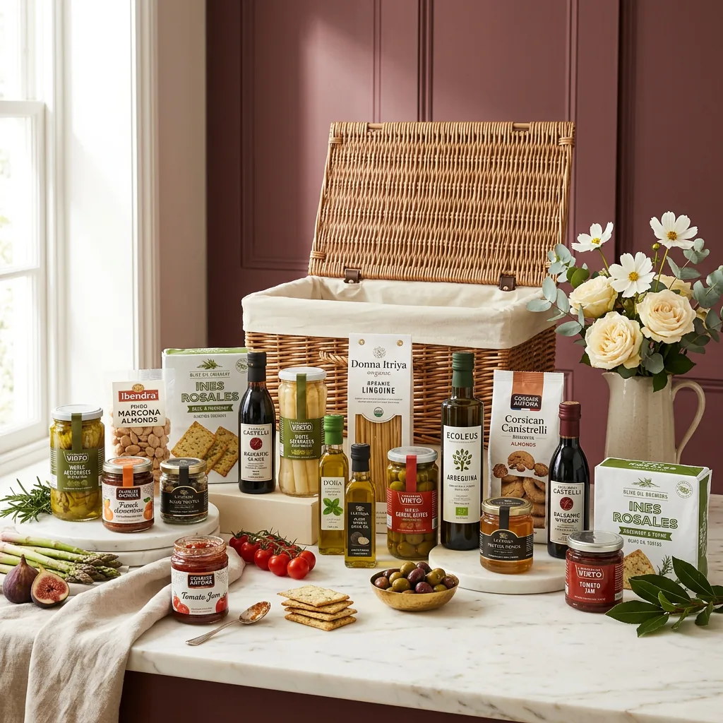 Luxury Vegetarian Hamper - Vegetarian Gift luxury_vegetarian_hamper_with_preserved_vegetables,_jam_and_truffle