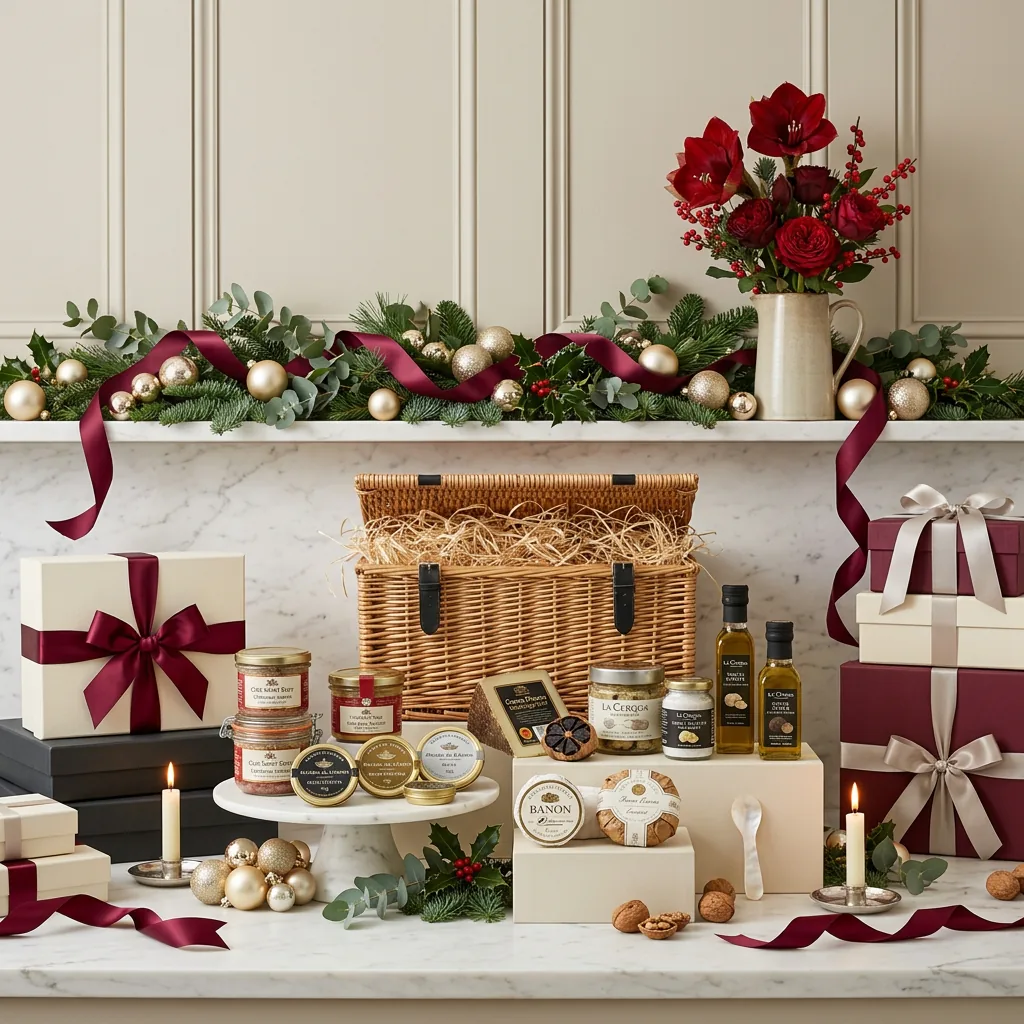 Magnificent Christmas Gourmet Hamper - Christmas Gift magnificent_christmas_gourmet_hamper_with_foie_gras,_truffle_and_caviar