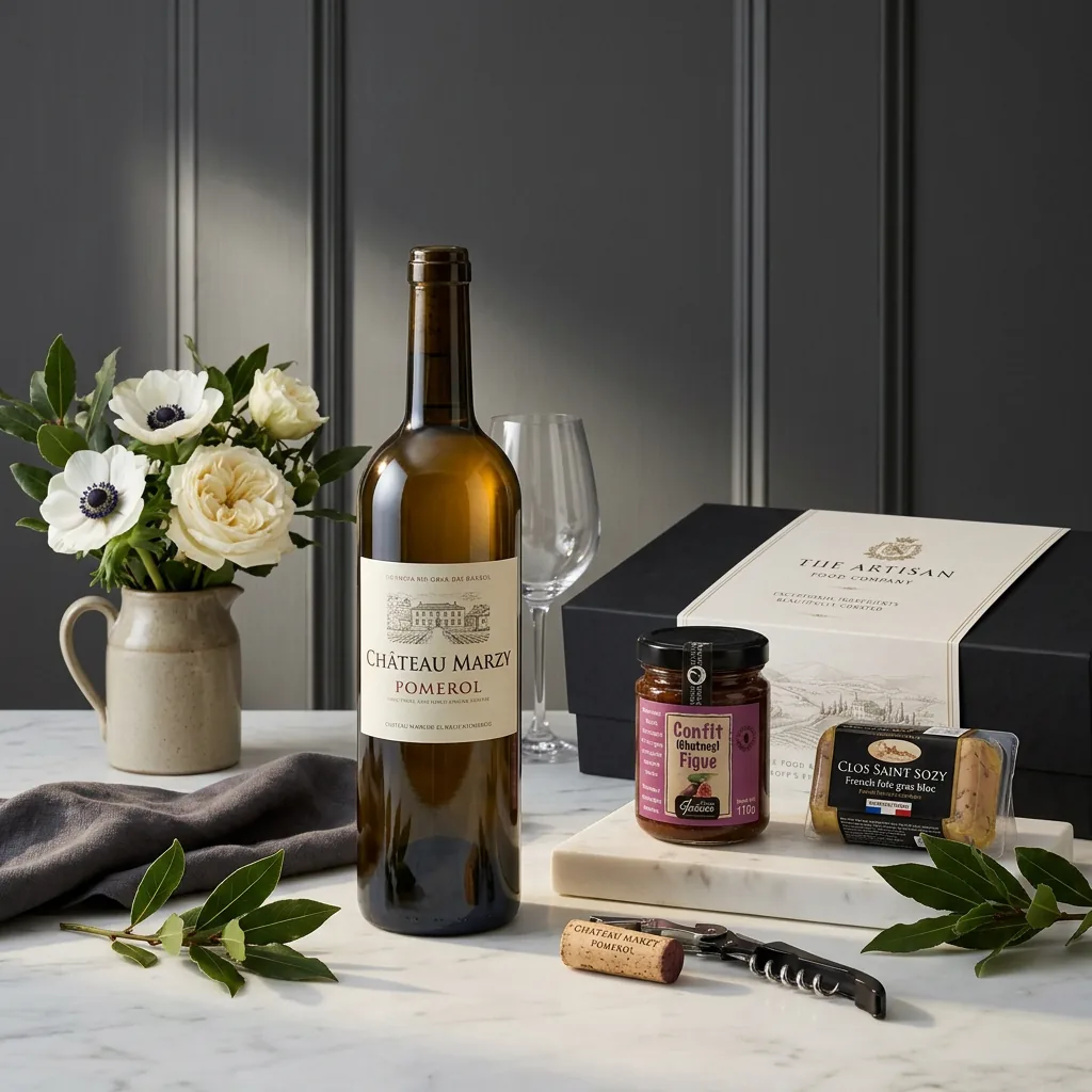 Pomerol and Foie Gras Gift - Foie Gras Gift Box pomerol_and_foie_gras_gift_with_wine,_foie_gras_and_jam