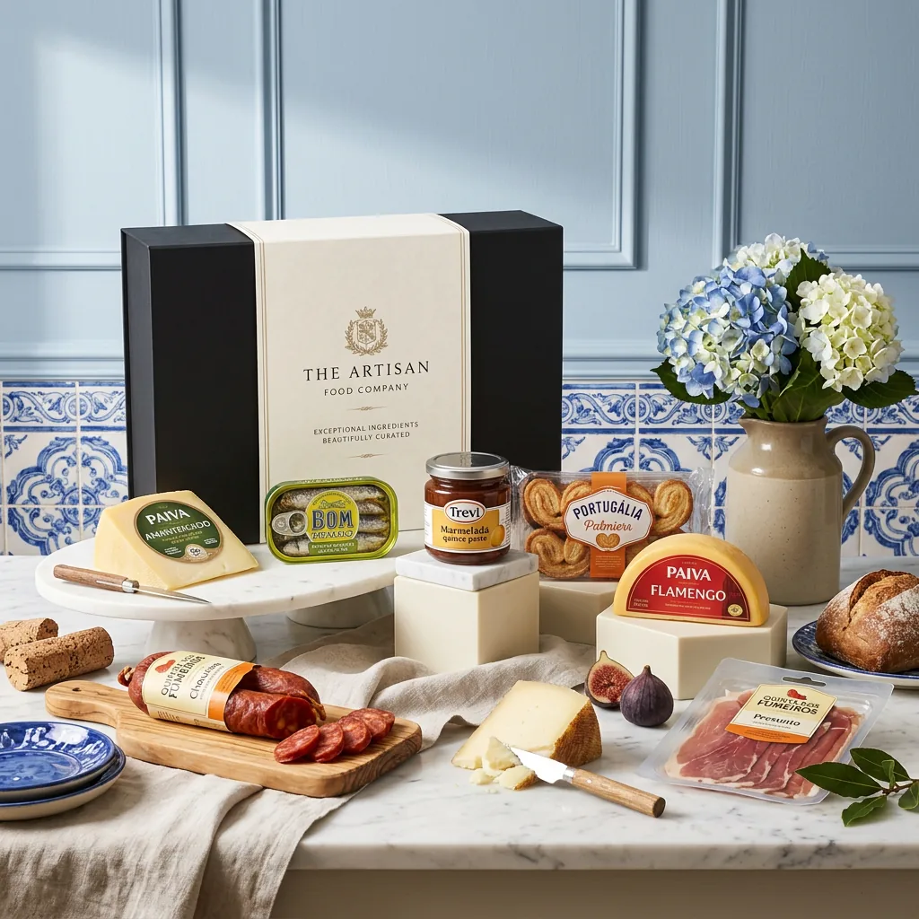 The Porto Portuguese Hamper porto_portuguese_hamper_with_cheese,_charcuterie_and_tinned_fish