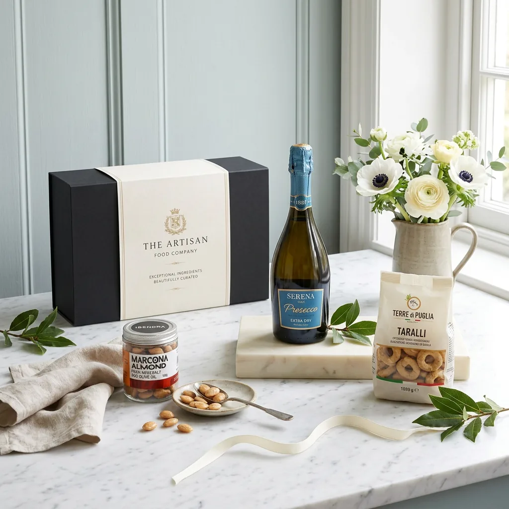 Prosecco Gift - Wine Gift Box prosecco_gift_with_wine,_almonds_and_crackers