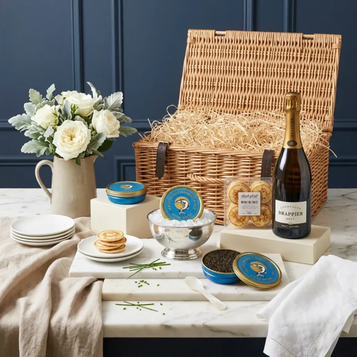 royal_baerii_caviar_and_champagne_hamper_50g_with_caviar,_blinis_and_wine