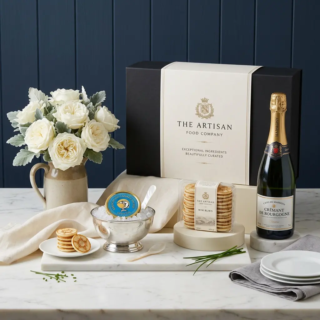 Royal Baerii Caviar and Cremant Hamper 10g - Caviar Gift royal_baerii_caviar_and_cremant_hamper_10g_-_caviar_gift