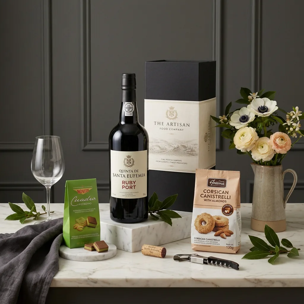 ruby_port_and_chocolate_gift_with_wine,_chocolate_and_biscuits