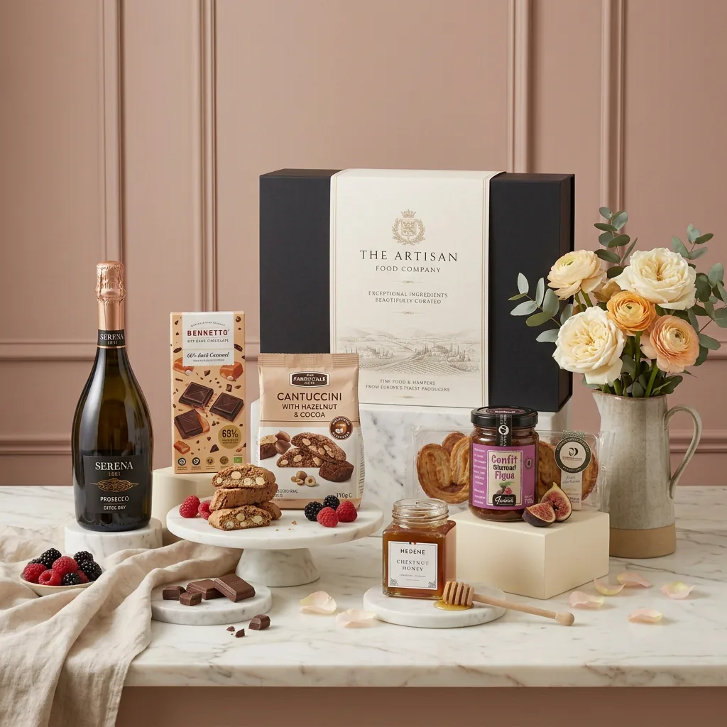 Sweet Treats and Wine Hamper - Sweet Gift sweet_treats_and_wine_hamper_with_wine,_chocolate_and_biscuits