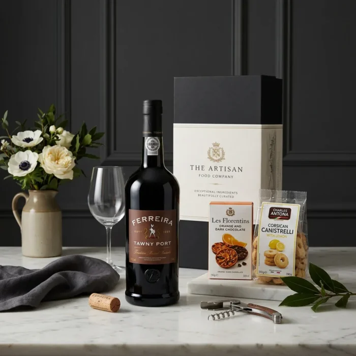 tawny_port_and_chocolate_gift_with_wine,_chocolate_and_biscuits