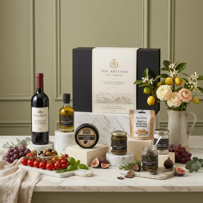 truffle_selection_and_wine_hamper_with_wine,_truffle_and_cheese