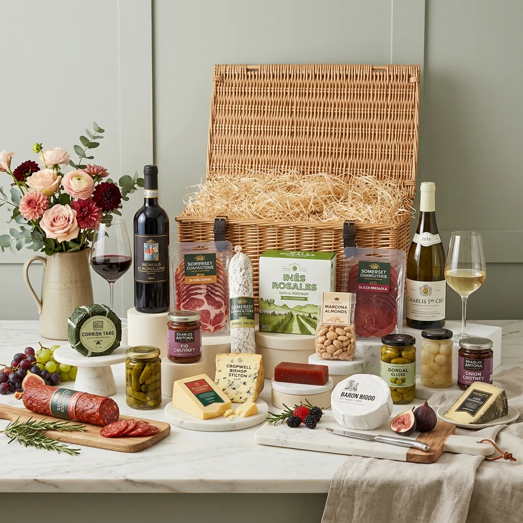 Ultimate Cheese Charcuterie And Wine Hamper - British Gift ultimate_cheese_charcuterie_and_wine_hamper