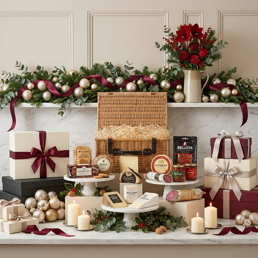 Ultimate Christmas Cheeseboard Hamper - Christmas Gift ultimate_christmas_cheeseboard_hamper_with_foie_gras,_crackers_and_cheese