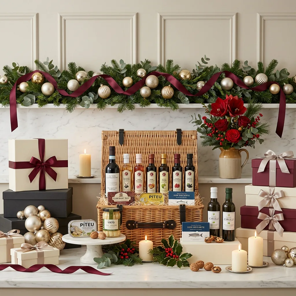 Ultimate Christmas Table and Wine Hamper - Christmas Gift ultimate_christmas_table_and_wine_hamper_with_wine,_foie_gras_and_preserved_vegetables