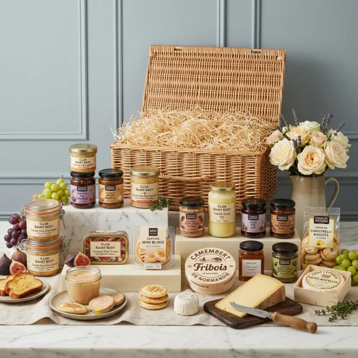 ultimate_foie_gras_hamper_with_foie_gras,_chutney_and_blinis