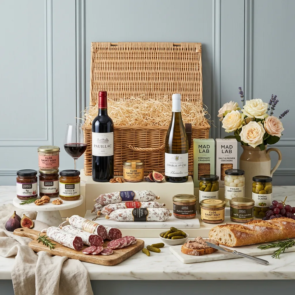 Ultimate French Charcuterie And Wine Hamper - French Gift ultimate_french_charcuterie_and_wine_hamper