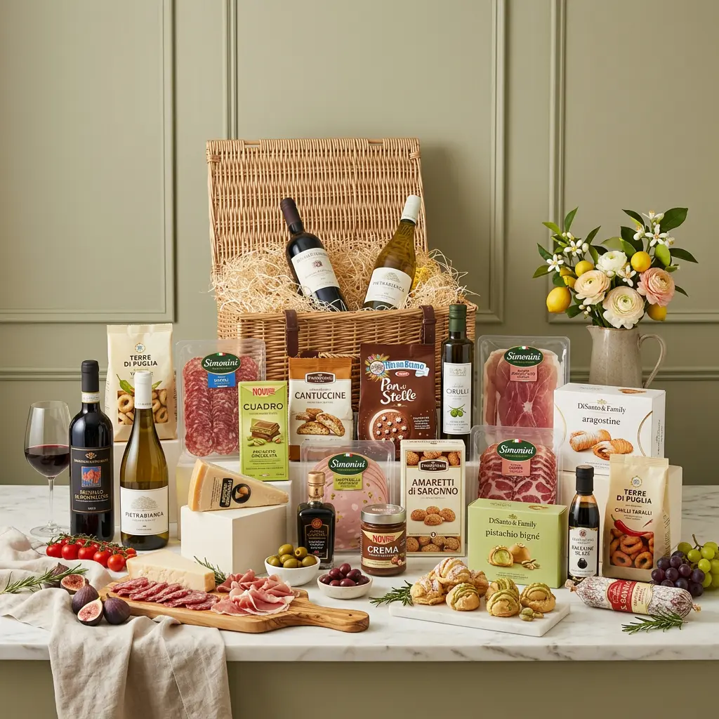 Ultimate Italian Hamper With Wine - Italian Gift ultimate_italian_hamper_with_wine