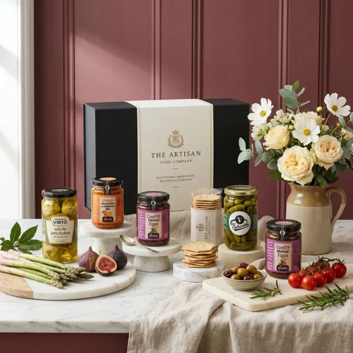 vegetarian_hamper_with_preserved_vegetables,_jam_and_chutney